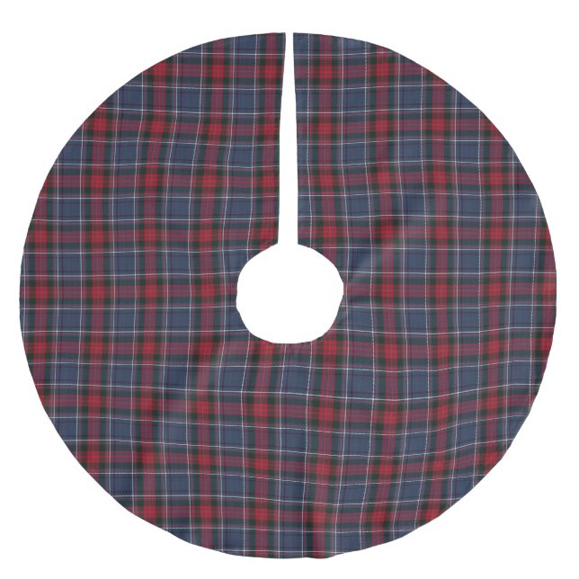 Irish Landkreis Louth Tartan Kariert Polyester Weihnachtsbaumdecke (Vorderseite)
