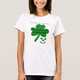 Irish Lass Kleeblatts Spaß T - Shirt