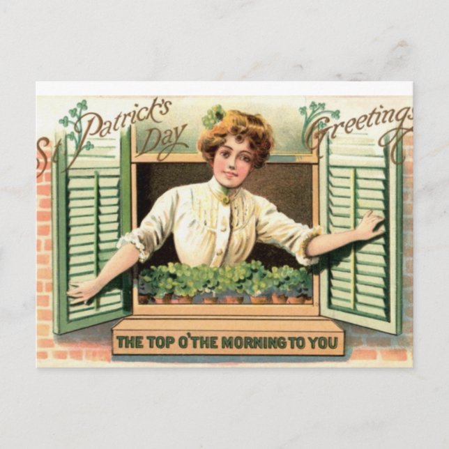 Irish Lass Postkarte (Vorderseite)