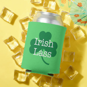 Irish Lass St. Paddy's Day Kleeblatt Can Cooler Dosenkühler