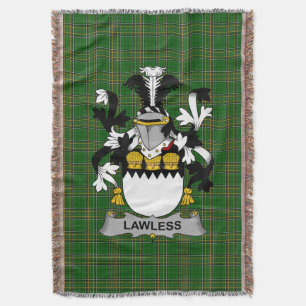 Irish Lawless Coat of Arms Familienwappen Irland Decke