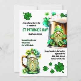 Irish Leprechaun Beerfest Gargle Kleeblatt Einladung