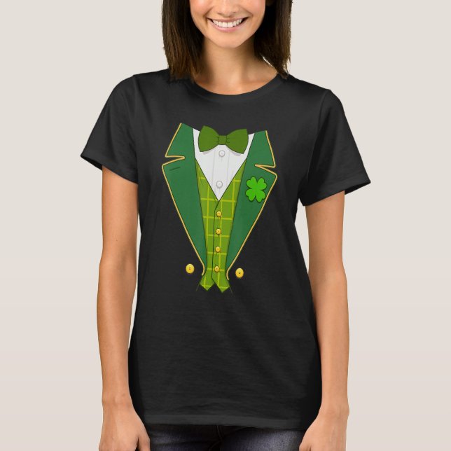 Irish Leprechaun Costume Tuxedo St Patrick's Day B T-Shirt (Vorderseite)