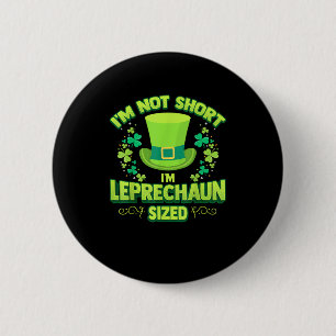 Irish Leprechaun Gag Gift Kurz Women Kleeblatt T-S Button