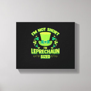 Irish Leprechaun Gag Gift Kurz Women Kleeblatt T-S Leinwanddruck