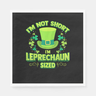 Irish Leprechaun Gag Gift Kurz Women Kleeblatt T-S Serviette