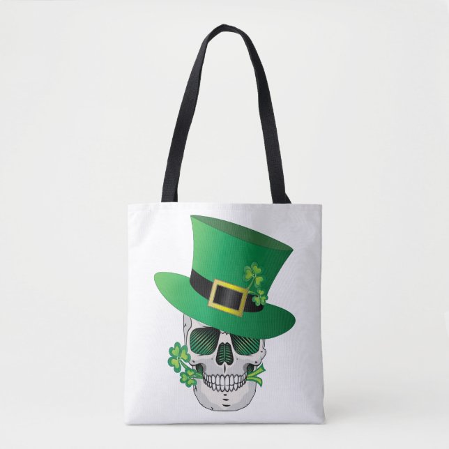 Irish Leprechaun Skull Tasche (Vorderseite)
