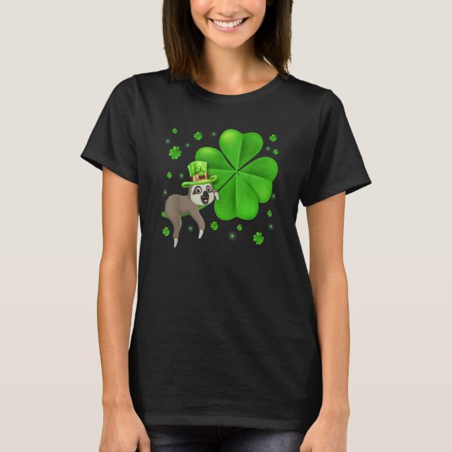 Irish Leprechaun Sloth Shamrock St Patricks Day An T-Shirt (Vorderseite)