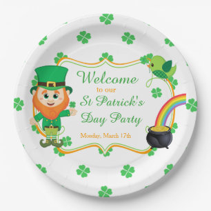 Irish Leprechaun St Patrick's Day Party Pappteller