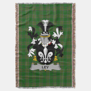 Irish Ley Coat of Arms Familienwappen Irland Decke