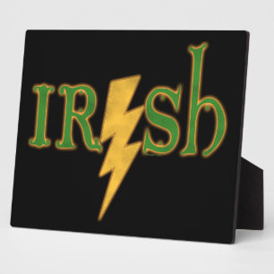 Irish Lightning Bolt Plaques Fotoplatte