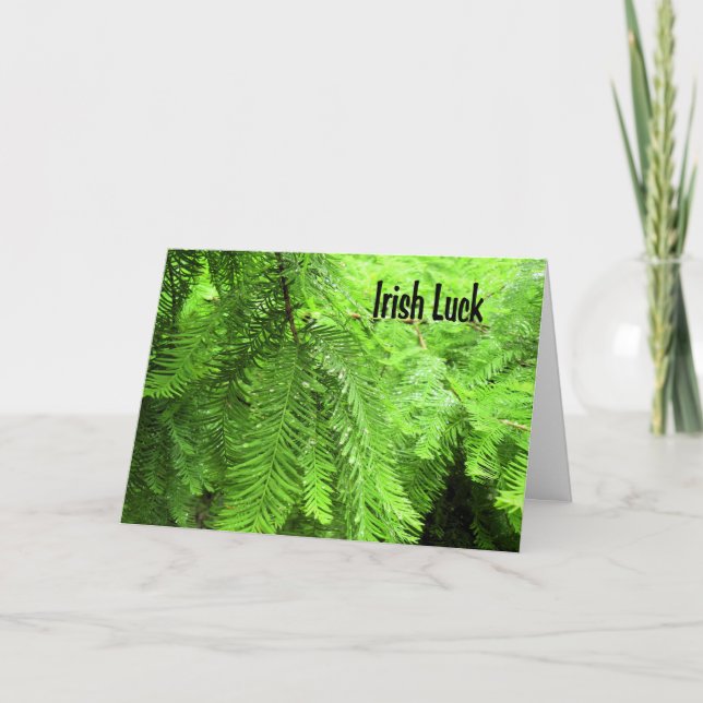 Irish Luck Card in Green Karte (Vorderseite)