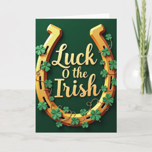 Irish-Luck-Hufeisenkarte Karte