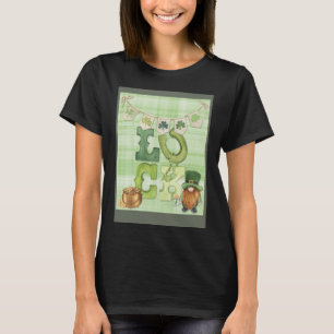 Irish Luck St Paddy s Day Gnome Kleeblatt Bunting  T-Shirt