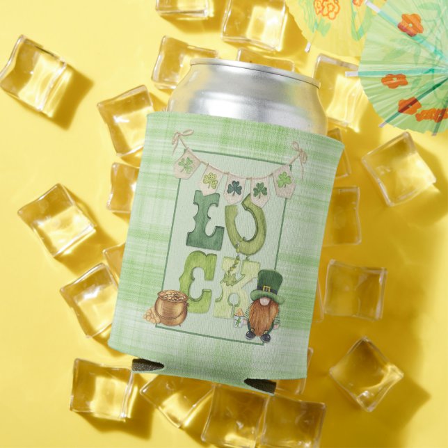 Irish Luck St Patrick's Day Gnome Kleeblatt Green Dosenkühler (In Situ Sommer)