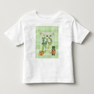 Irish Luck St Patrick's Day Gnome Kleeblatt Green Kleinkind T-shirt