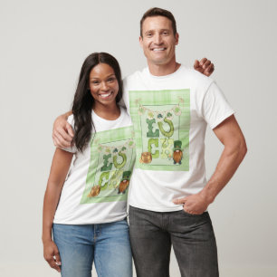 Irish Luck St Patrick's Day Gnome Kleeblatt Green T-Shirt