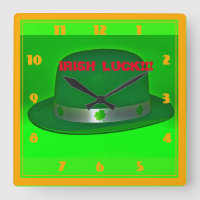 Irish Luck Wall Clock