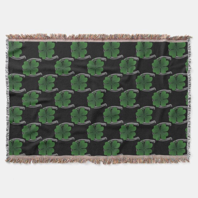 Irish Lucky Blanket Lucky Throw Blanket Decke (Vorderseite)