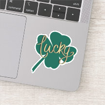 Irish Lucky Clover St Patricks Day Script