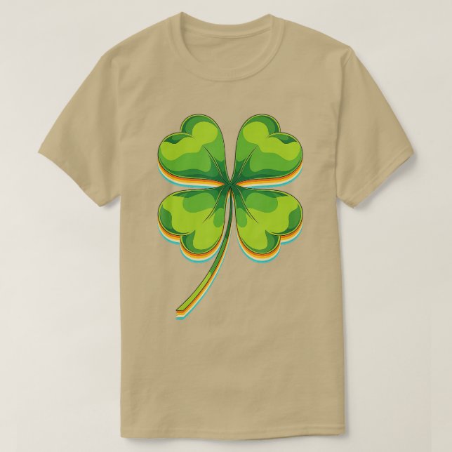 Irish Lucky Four Leaf St. Patricks Day Clover Sh T-Shirt (Design vorne)