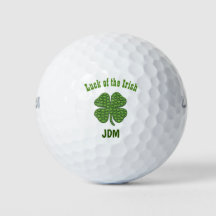 Irish Lucky Luck Clover Kleeblatt Monogram Initial