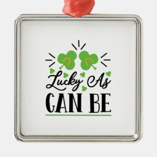 Irish Lucky, so gut es geht Ornament Aus Metall