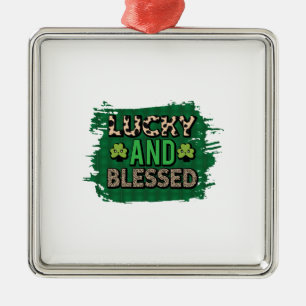 Irish Lucky und gesegnet Ornament Aus Metall