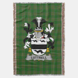 Irish Luttrell Coat of Arms Familienwappen Irland Decke