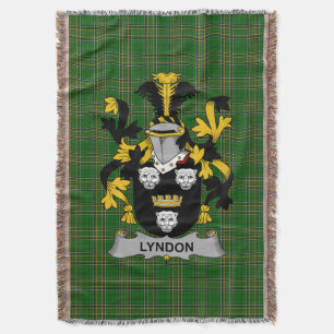 Irish Lyndon oder Gindon Coat of Arms Familienwapp Decke
