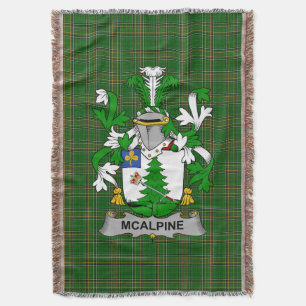 Irish McAlpine oder MacAlpin Coat of Arms Family C Decke