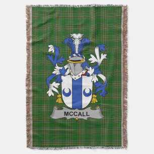 Irish McCall Coat of Arms Familienwappen Irland Decke