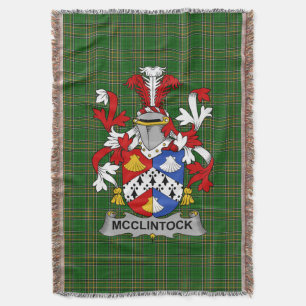 Irish McClintock Coat of Arms Familienwappen Irlan Decke