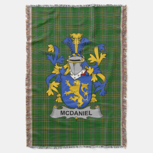 Irish McDaniel oder Daniel Coat of Arms Family Cre Decke