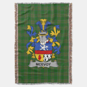 Irish McEvoy oder McKelvey Coat of Arms Family Cre Decke