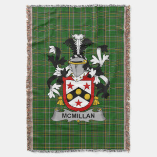 Irish McMillan Coat of Arms Familienwappen Irland Decke