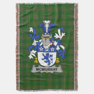 Irish McMurray Coat of Arms Familienwappen Irland Decke