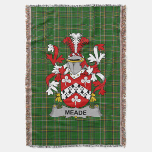 Irish Meade Coat of Arms Familienwappen Irland Decke