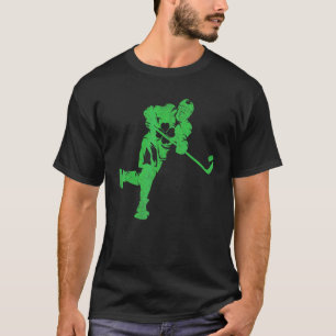 Irish Men Kids Boys Ice Hockey St Patricks Day T-Shirt