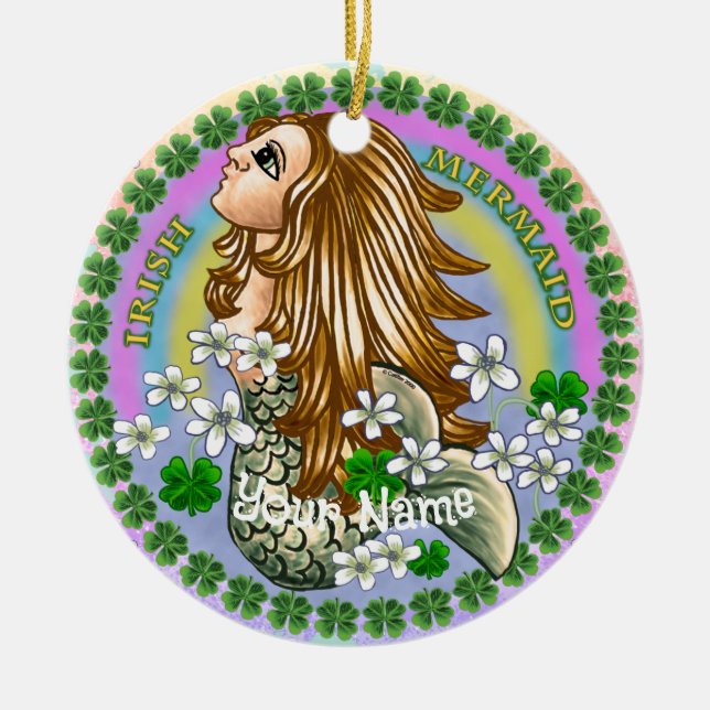 Irish Mermaid Ornament (Vorne)