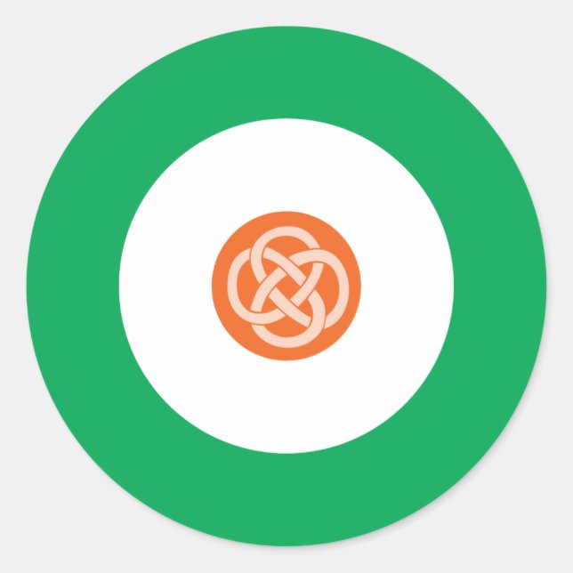 Irish Mod Round Sticker 1 (Vorderseite)