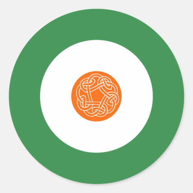 Irish Mod Round Sticker 2 (Vorderseite)