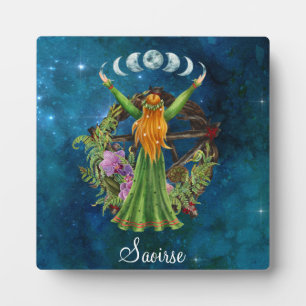 Irish Moon Goddess Fotoplatte