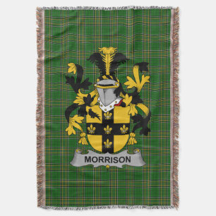 Irish Morrison Coat of Arms Familienwappen Irland Decke