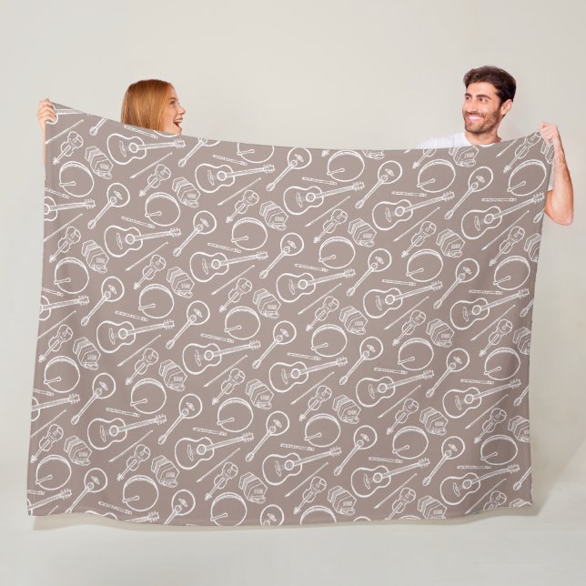 Irish Music Instrument Fleece Blanket (Beispiel)