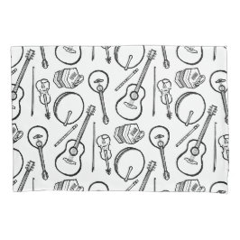 Irish Music Instruments Single Pillowcase Standard Kissenbezug
