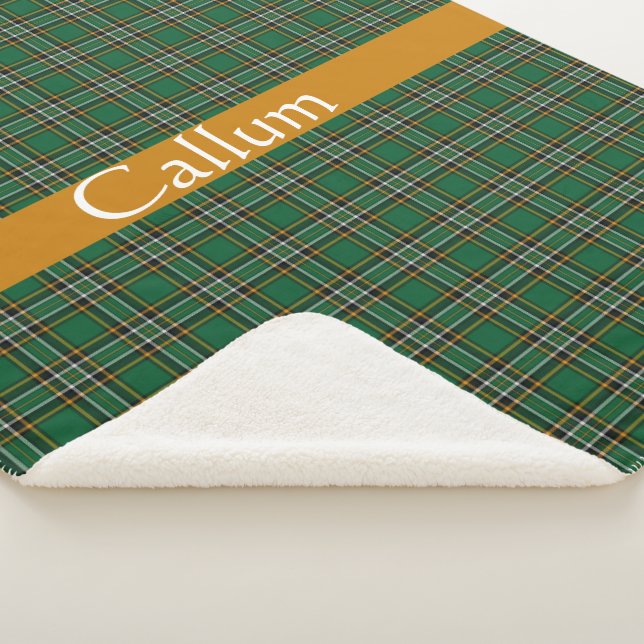 Irish National Tartan Personalisiert Sherpadecke (3/4)