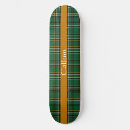 Irish National Tartan Personalisiert Skateboard