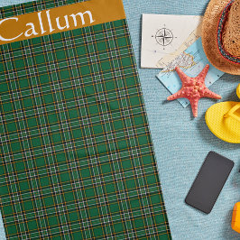 Irish National Tartan Personalisiert Strandtuch