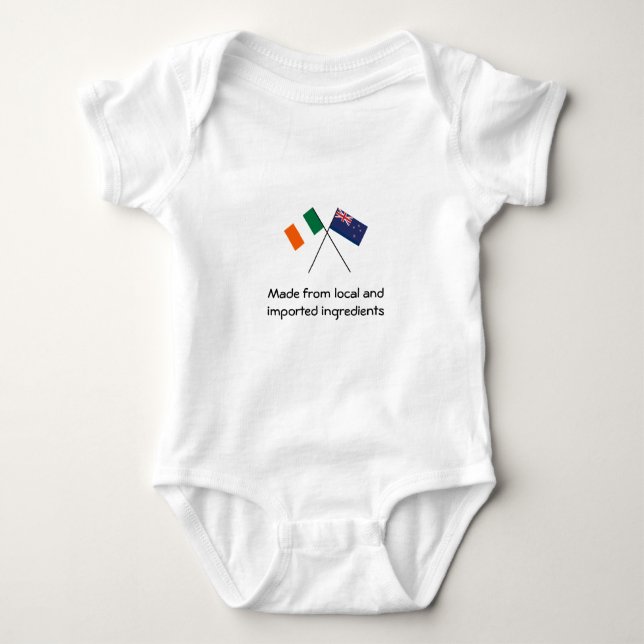 Irish New Zealand Baby Strampler (Vorderseite)